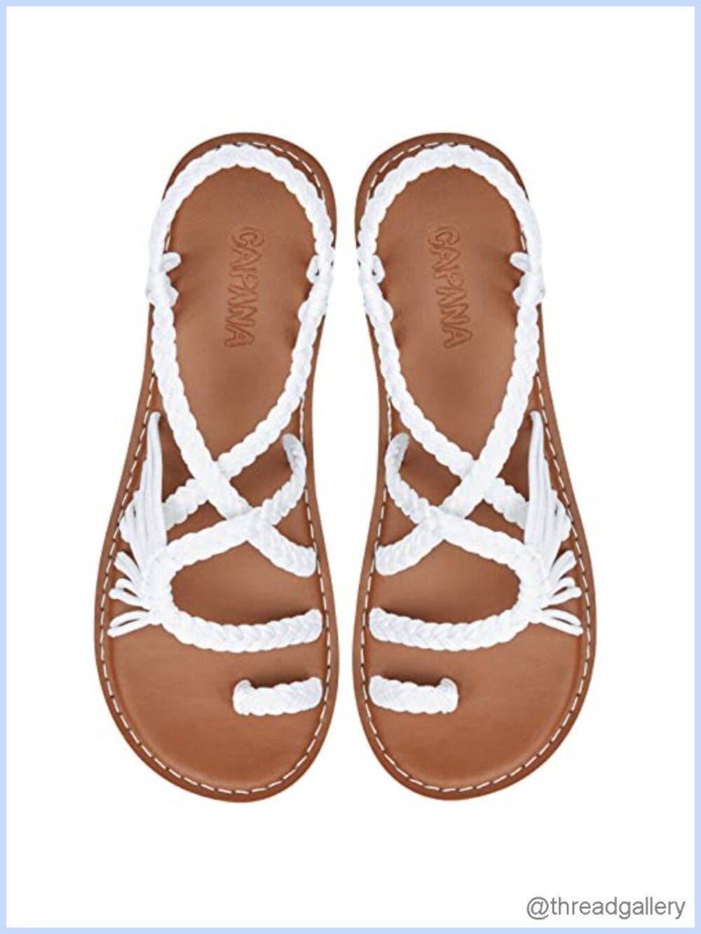 Handmade Braided Rope Flat Sandals Strappy Beach Boho Slide for Women